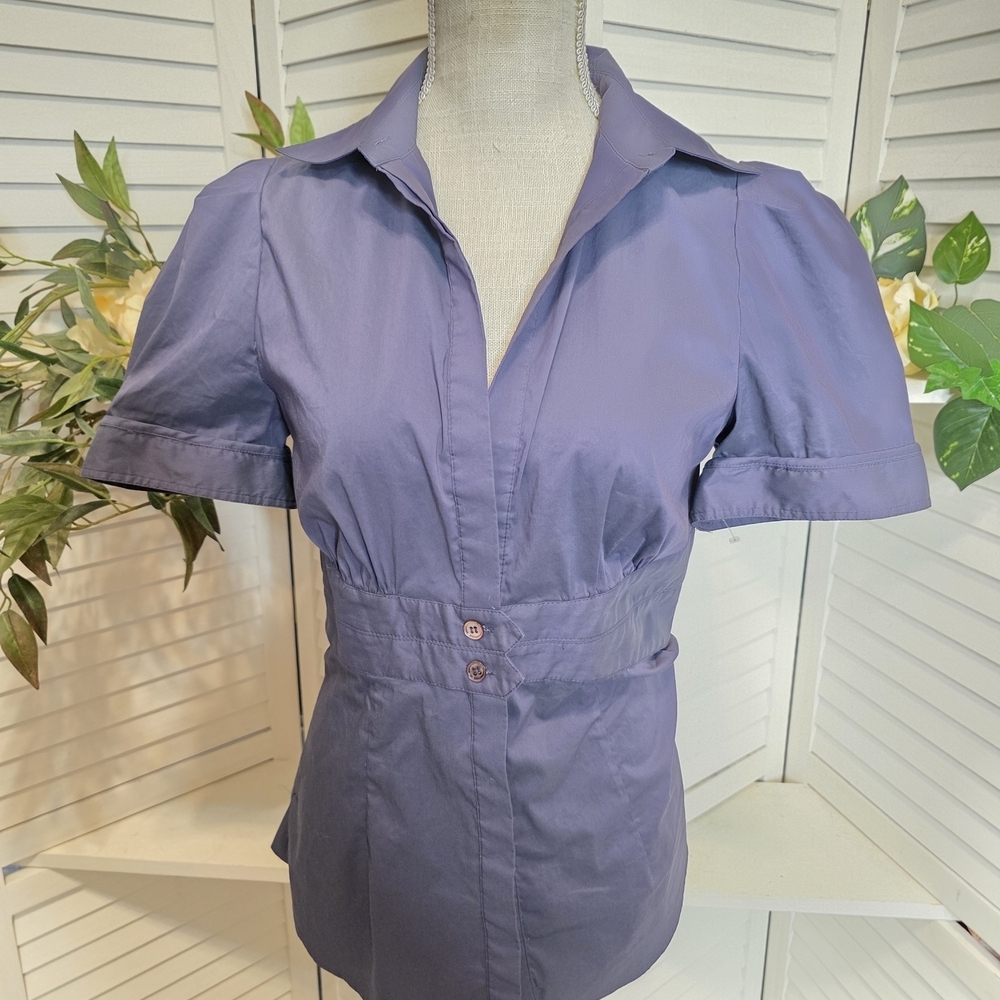 BCBG MaxAzria Lavender Blouse Med 1413